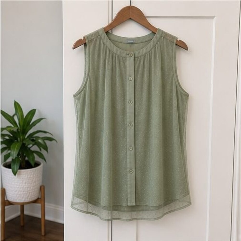 Sage Tie Neck Blouse